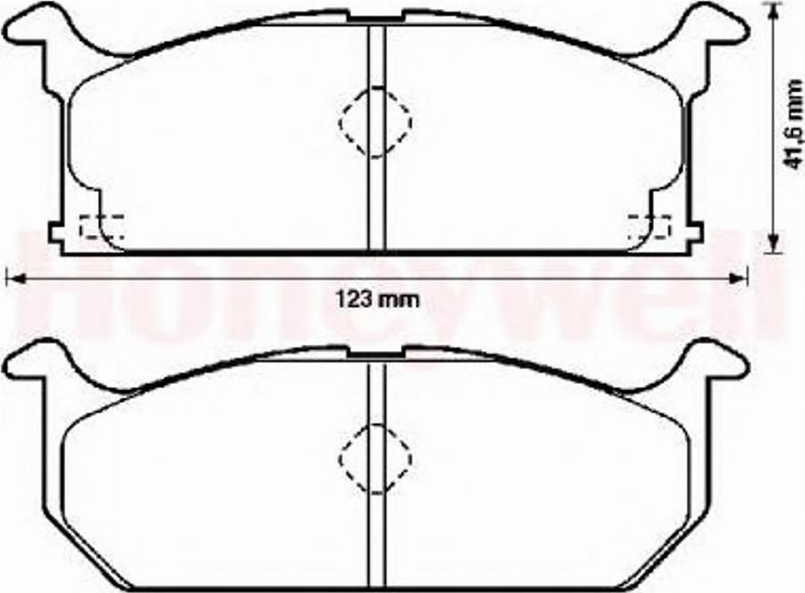 BENDIX 572261B - Bremžu uzliku kompl., Disku bremzes adetalas.lv