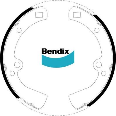 Bendix-AU BS1043 - Bremžu loku komplekts adetalas.lv