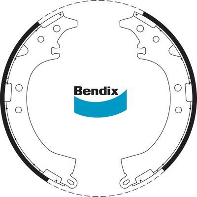 Bendix-AU BS1747 - Bremžu loku komplekts adetalas.lv