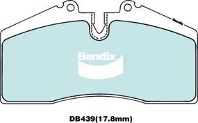 Bendix-AU DB439 ULT - Bremžu uzliku kompl., Disku bremzes adetalas.lv