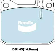 Bendix-AU DB143 GCT - Bremžu uzliku kompl., Disku bremzes adetalas.lv