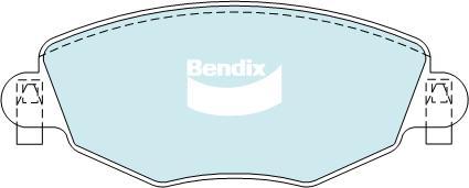 Bendix-AU DB1479 EURO+ - Bremžu uzliku kompl., Disku bremzes adetalas.lv