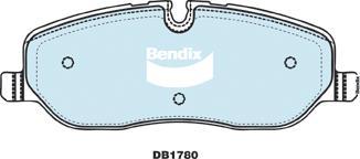 Bendix-AU DB1780 -4WD - Bremžu uzliku kompl., Disku bremzes adetalas.lv