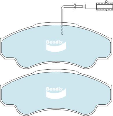 Bendix-AU DB2045 HD - Bremžu uzliku kompl., Disku bremzes adetalas.lv