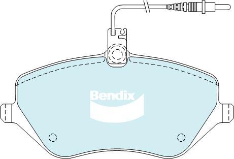 Bendix-AU DB2024 EURO+ - Bremžu uzliku kompl., Disku bremzes adetalas.lv