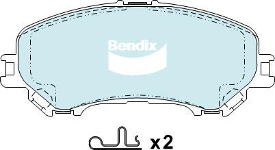 Bendix-AU DB2345 -4WD - Bremžu uzliku kompl., Disku bremzes adetalas.lv