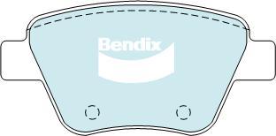 Bendix-AU DB2211 EURO+ - Bremžu uzliku kompl., Disku bremzes adetalas.lv