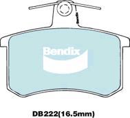 Bendix-AU DB222 EURO+ - Bremžu uzliku kompl., Disku bremzes adetalas.lv