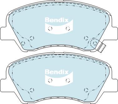 Bendix-AU DB2272 GCT - Bremžu uzliku kompl., Disku bremzes adetalas.lv