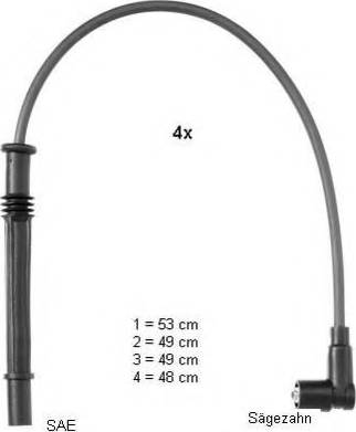 BorgWarner (BERU) PRO1604 - Augstsprieguma vadu komplekts adetalas.lv