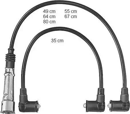 BorgWarner (BERU) ZEF404 - Augstsprieguma vadu komplekts adetalas.lv