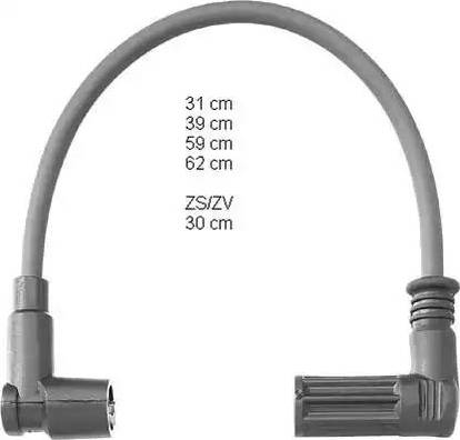 BorgWarner (BERU) ZEF722 - Augstsprieguma vadu komplekts adetalas.lv