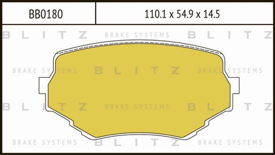 Blitz BB0180 - Bremžu uzliku kompl., Disku bremzes adetalas.lv