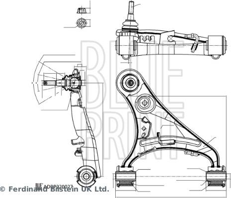 Blue Print ADBP860192 - Neatkarīgās balstiekārtas svira, Riteņa piekare adetalas.lv