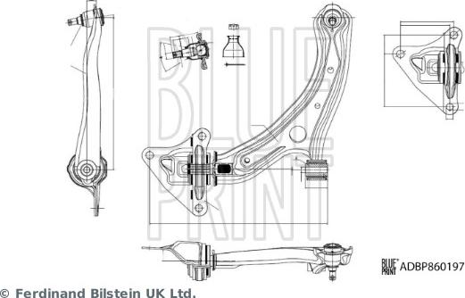 Blue Print ADBP860197 - Neatkarīgās balstiekārtas svira, Riteņa piekare adetalas.lv