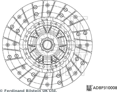 Blue Print ADBP310008 - Sajūga disks adetalas.lv