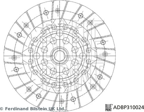 Blue Print ADBP310024 - Sajūga disks adetalas.lv