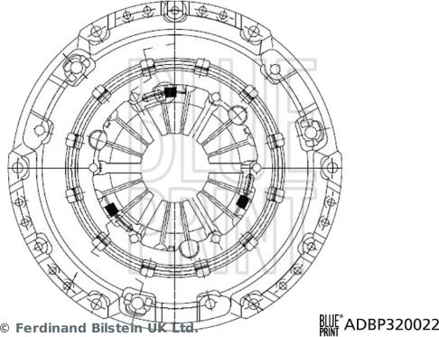 Blue Print ADBP320022 - Sajūga piespiedējdisks adetalas.lv