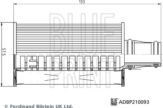 Blue Print ADBP210093 - Eļļas filtrs adetalas.lv