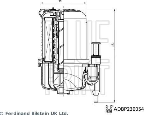 Blue Print ADBP230054 - Degvielas filtrs adetalas.lv