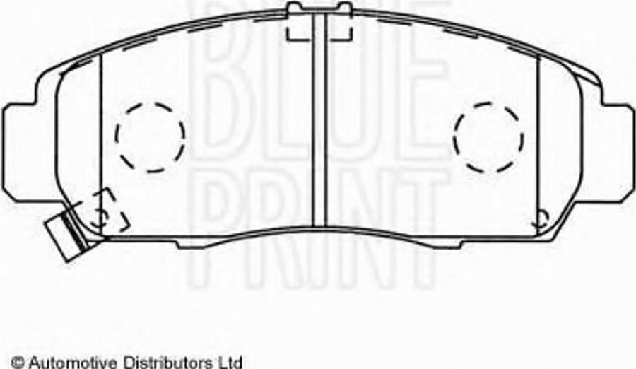 Blue Print ADH24259 - Bremžu uzliku kompl., Disku bremzes adetalas.lv