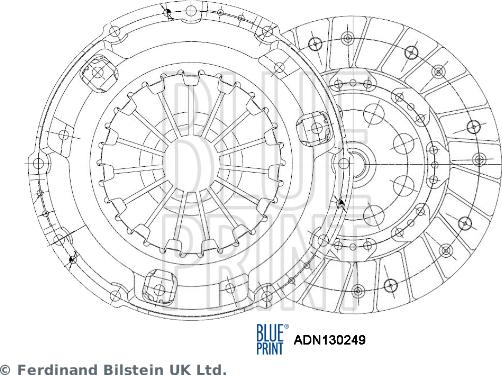 Blue Print ADN130249 - Sajūga komplekts adetalas.lv