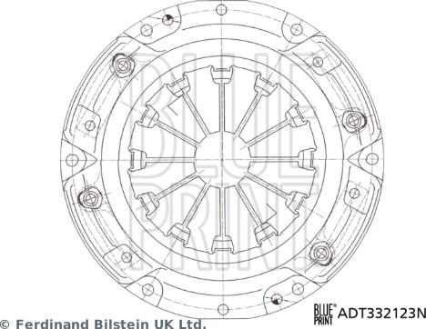 Blue Print ADT332123N - Sajūga piespiedējdisks adetalas.lv