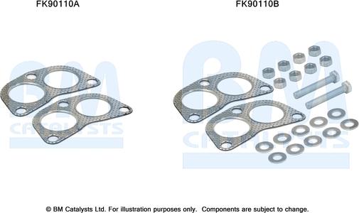 BM Catalysts FK90110 - Montāžas komplekts, Katalizators adetalas.lv