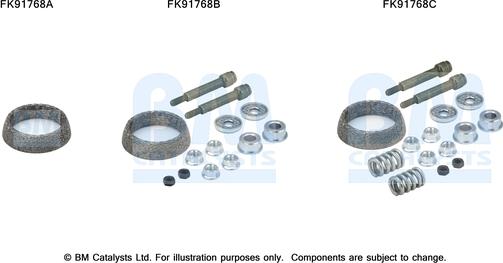 BM Catalysts FK91768 - Montāžas komplekts, Katalizators adetalas.lv