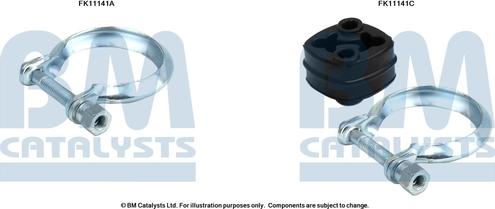 BM Catalysts FK11141 - Montāžas komplekts, Sodrēju / Daļiņu filtrs adetalas.lv