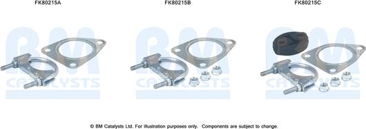 BM Catalysts FK80215 - Montāžas komplekts, Katalizators adetalas.lv