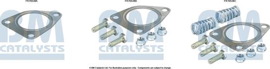 BM Catalysts FK70538 - Montāžas komplekts, Izplūdes caurule adetalas.lv