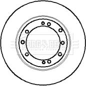 Borg & Beck BBD5854S - Bremžu diski adetalas.lv