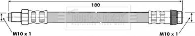 Borg & Beck BBH6606 - Bremžu šļūtene adetalas.lv