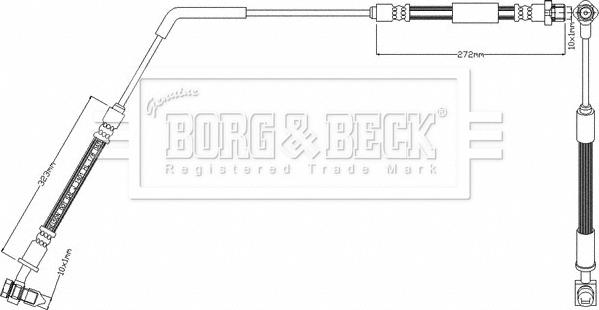 Borg & Beck BBH8405 - Bremžu šļūtene adetalas.lv