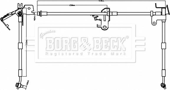 Borg & Beck BBH8740 - Bremžu šļūtene adetalas.lv