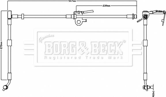 Borg & Beck BBH8737 - Bremžu šļūtene adetalas.lv