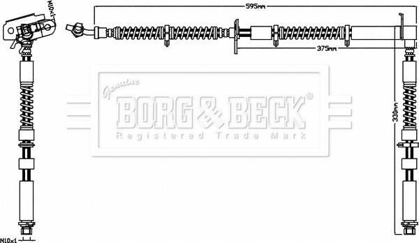 Borg & Beck BBH7532 - Bremžu šļūtene adetalas.lv