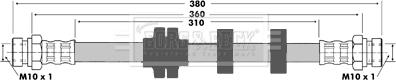 Borg & Beck BBH7372 - Bremžu šļūtene adetalas.lv