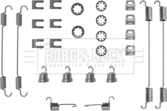 Borg & Beck BBK6009 - Piederumu komplekts, Bremžu loki adetalas.lv