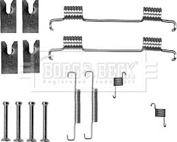 Borg & Beck BBK6312 - Piederumu komplekts, Stāvbremzes mehānisma bremžu loks adetalas.lv
