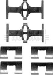 Borg & Beck BBK1400 - Piederumu komplekts, Disku bremžu uzlikas adetalas.lv