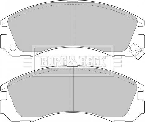 Borg & Beck BBP1449 - Bremžu uzliku kompl., Disku bremzes adetalas.lv