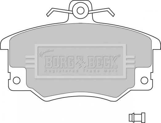 Borg & Beck BBP1410 - Bremžu uzliku kompl., Disku bremzes adetalas.lv