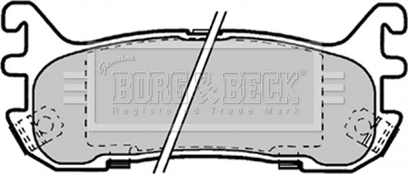 Borg & Beck BBP1584 - Bremžu uzliku kompl., Disku bremzes adetalas.lv