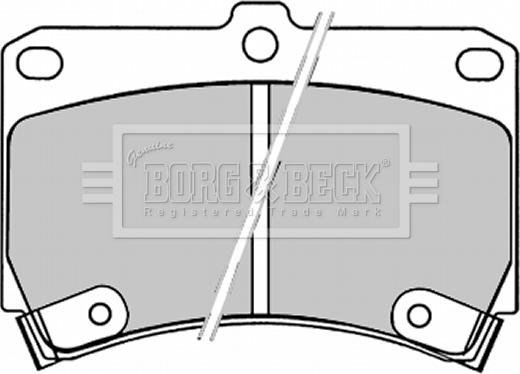 Borg & Beck BBP1520 - Bremžu uzliku kompl., Disku bremzes adetalas.lv