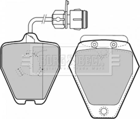 Borg & Beck BBP1577 - Bremžu uzliku kompl., Disku bremzes adetalas.lv