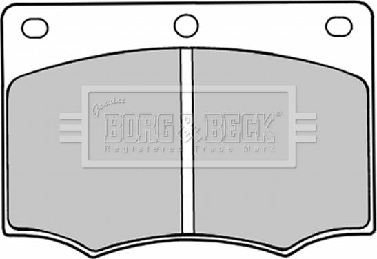 Borg & Beck BBP1044 - Bremžu uzliku kompl., Disku bremzes adetalas.lv