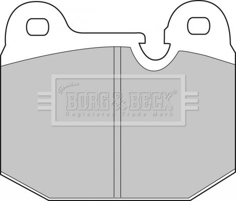 Borg & Beck BBP1043 - Bremžu uzliku kompl., Disku bremzes adetalas.lv