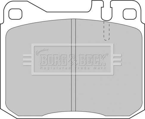 Borg & Beck BBP1061 - Bremžu uzliku kompl., Disku bremzes adetalas.lv